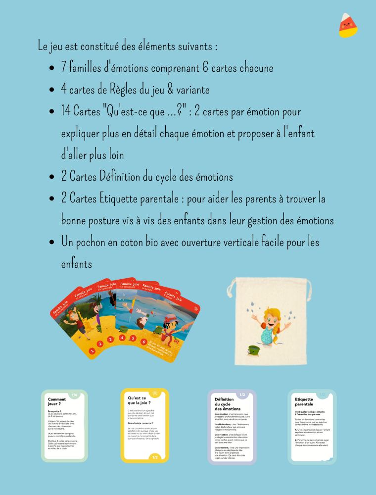 ⏰ Le jeu des 7 familles des émotions 😀😡😨😔
