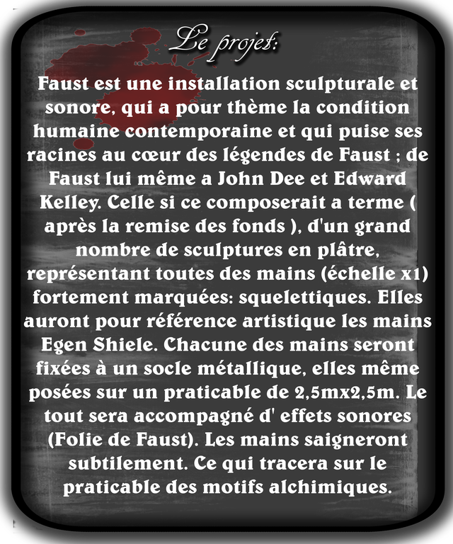 Faust, installation Sculpturale et Sonore