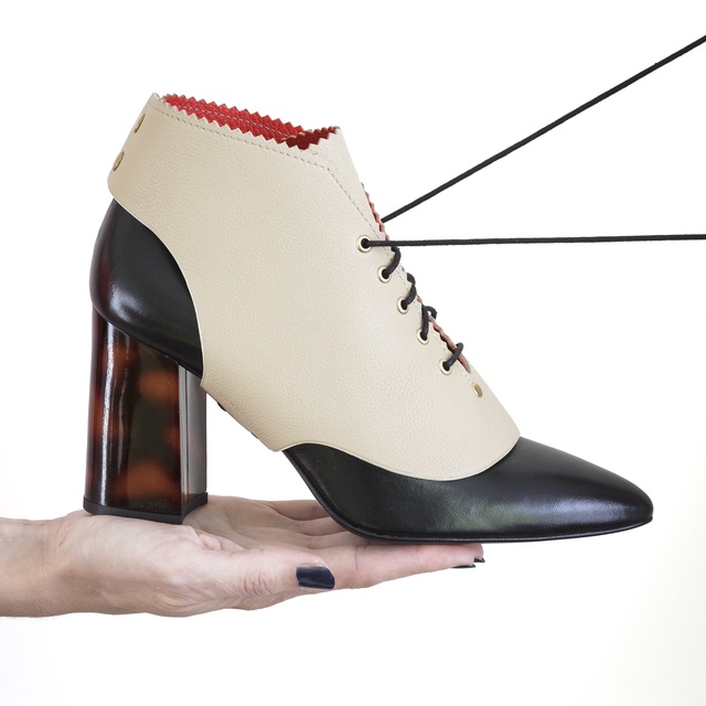 Sandales Escarpins Montantes En Daim Noir - Taille 37 - Occasion élégante