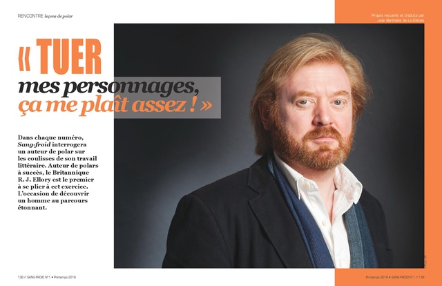 R. J. Ellory — double-page de l’article