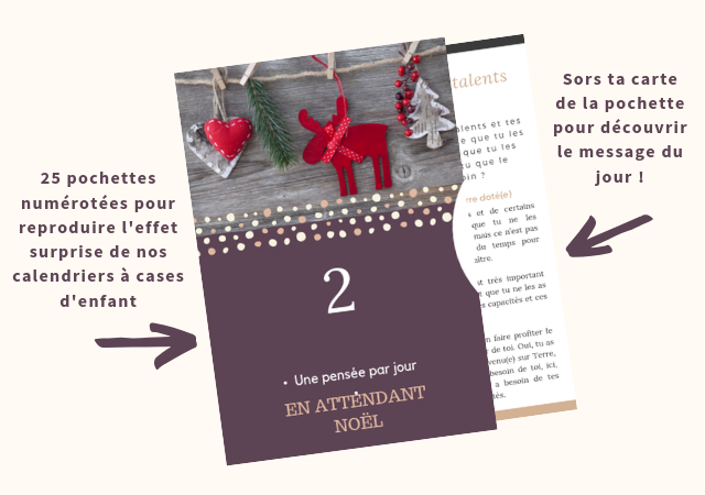 Calendrier De L'Avent Rempli De 24 Pensées Positives - France