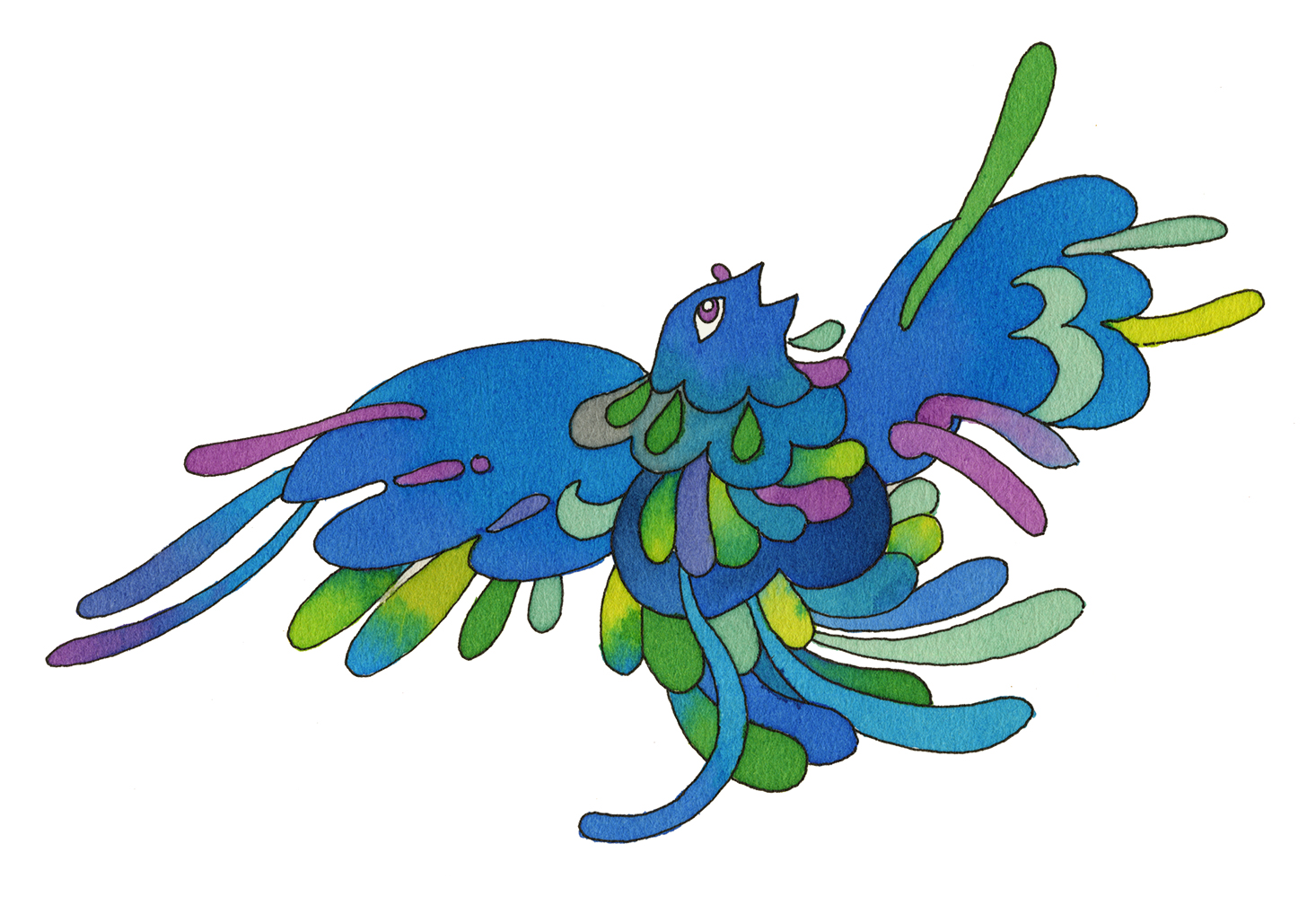 Une plume d'oiseau bleu Ulule — free download