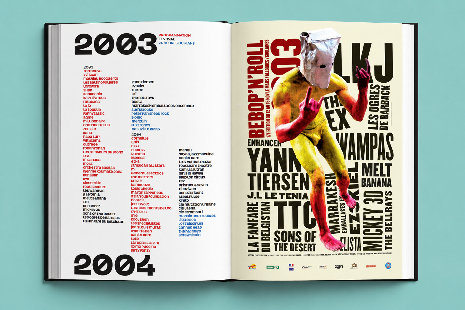 Le livre de 40 ans d'histoires avec l'association BeBop...