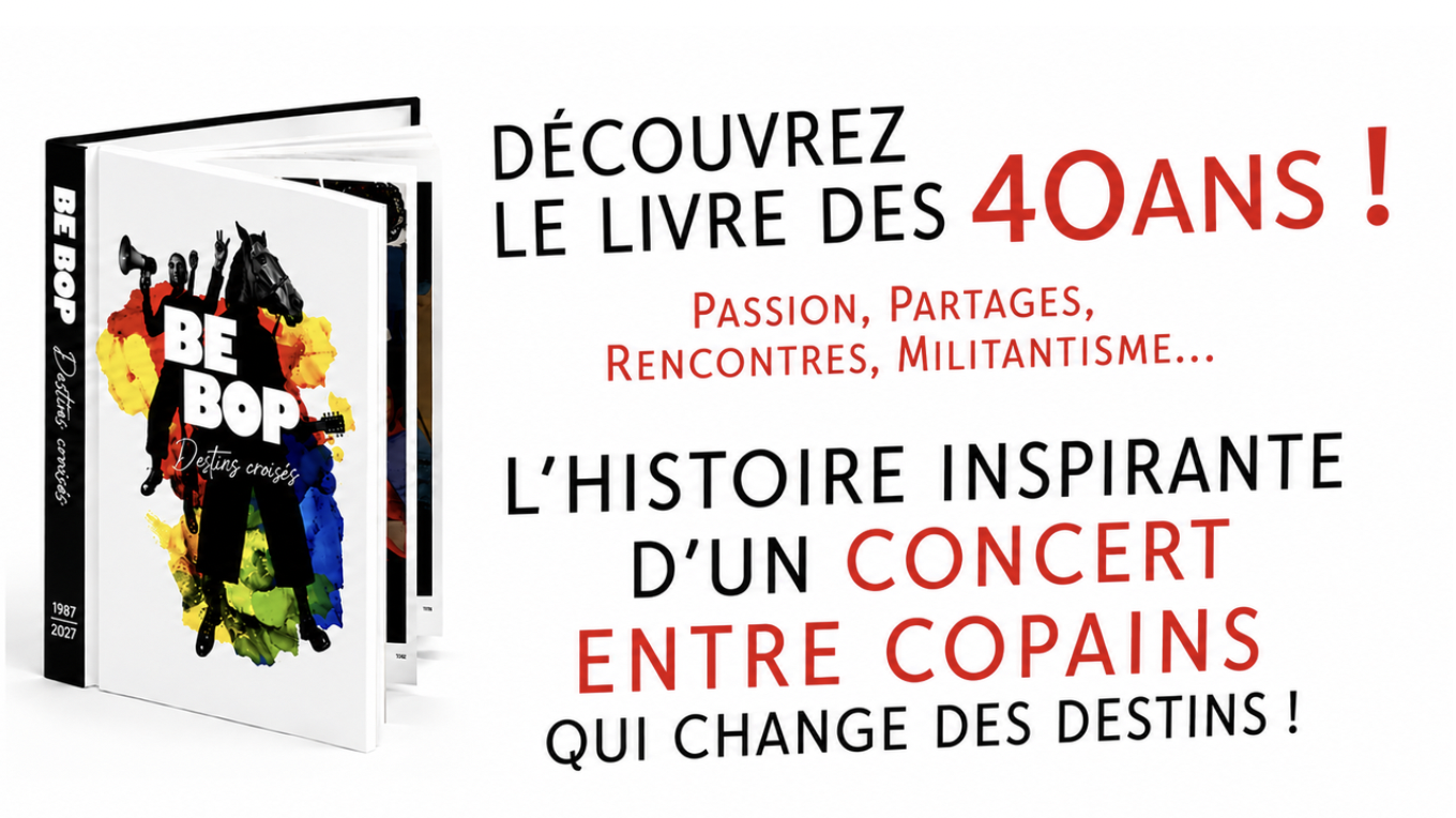 Le livre de 40 ans d'histoires avec l'association BeBop...