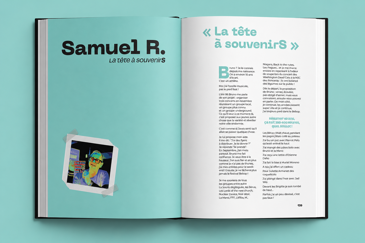 Le livre de 40 ans d'histoires avec l'association BeBop...