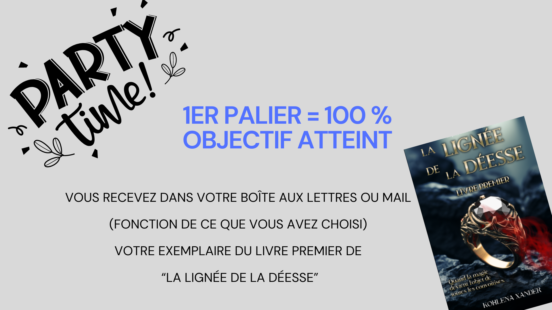 La lignée de la Déesse, Livre premier