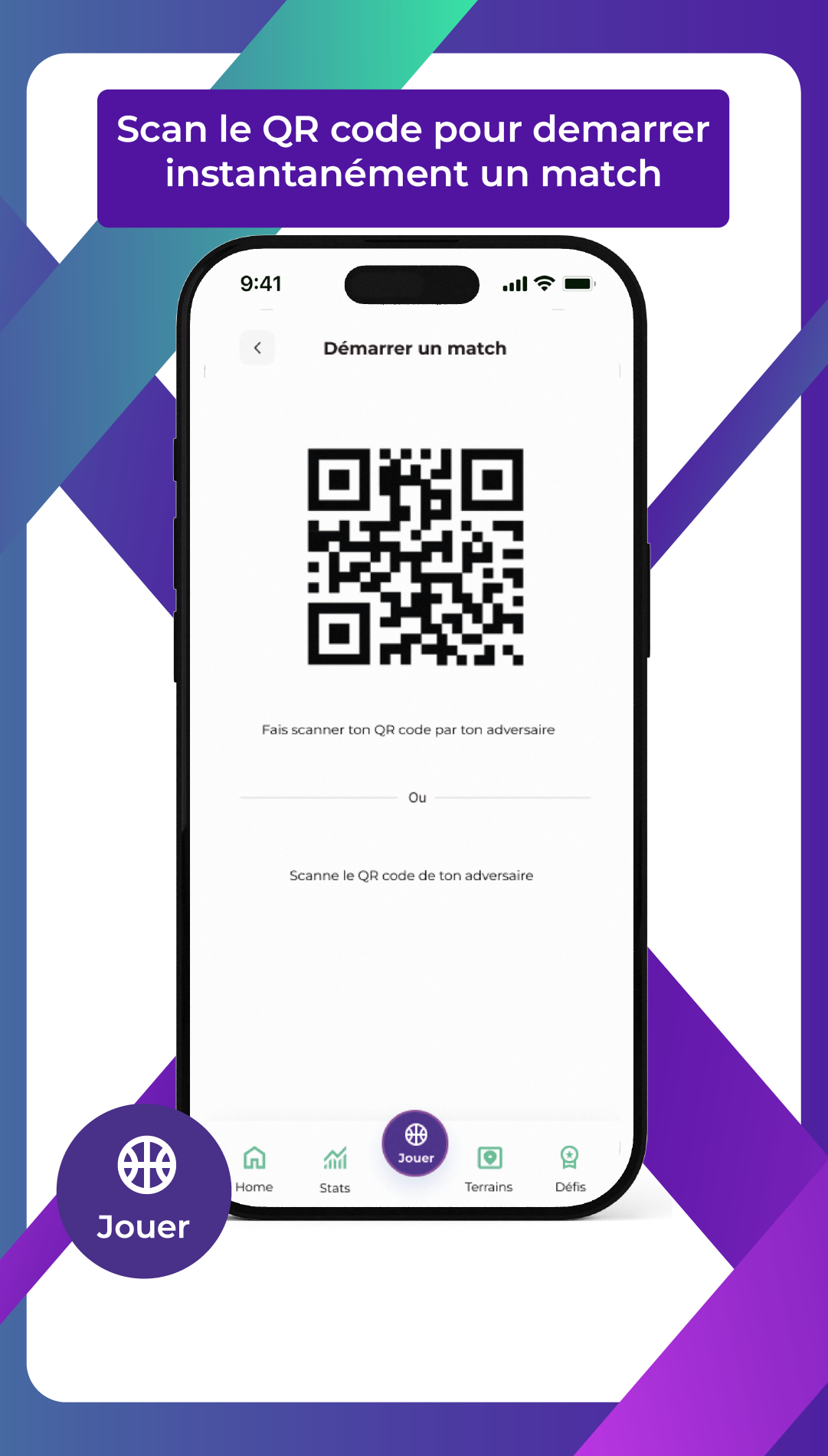 Match Qr Code 🏀 CourtClash – L'application qui révolutionne le basket 1v1