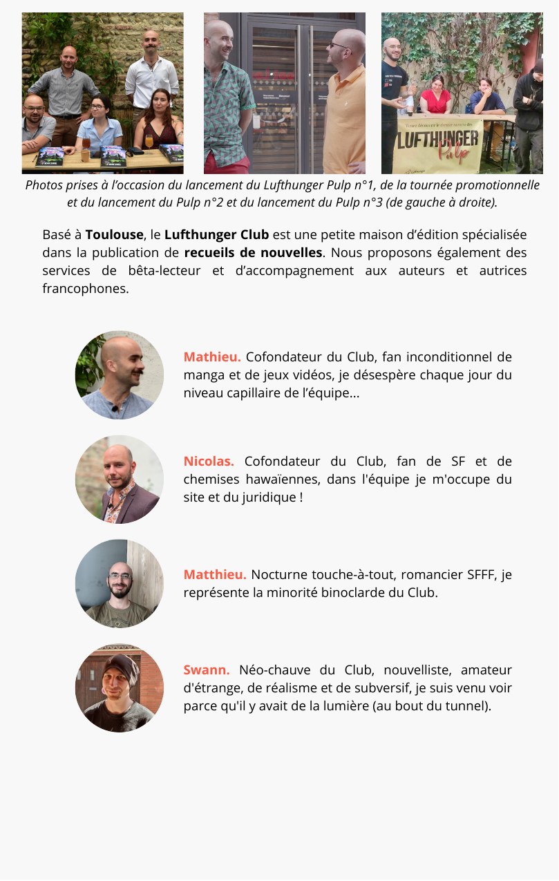 Un petit pas pour le Club, un grand Pulp pour l'humanité ! - Ulule