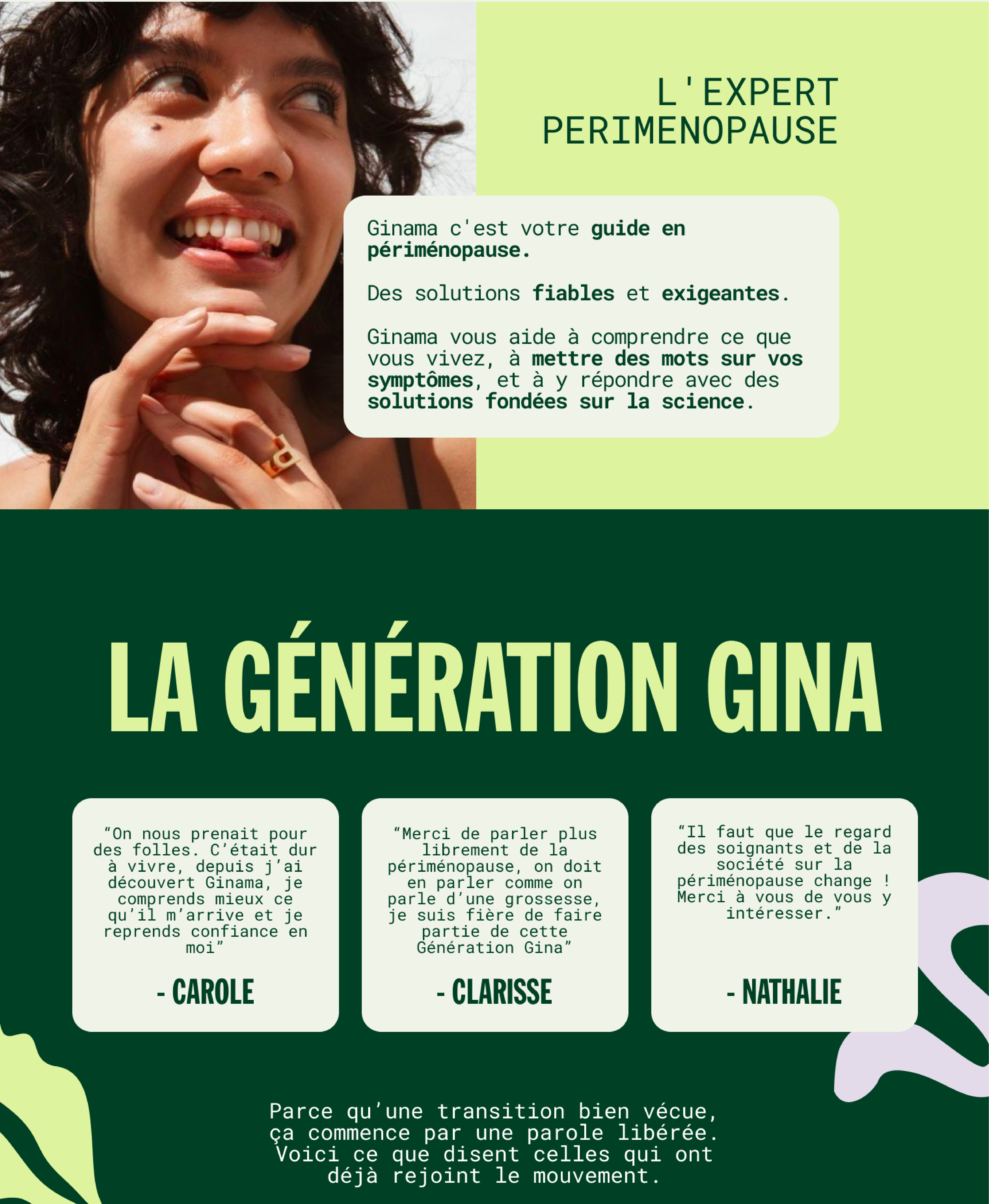 Ginama - (r)Évolution féminine pour la périménopause