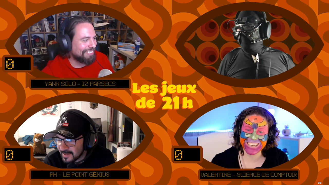 YANN SOLO - 12 PARSECS Les jeux de 21h PH - LE POINT GENIUS VALENTINE - SCIENCE DE COMPTOIR 73
