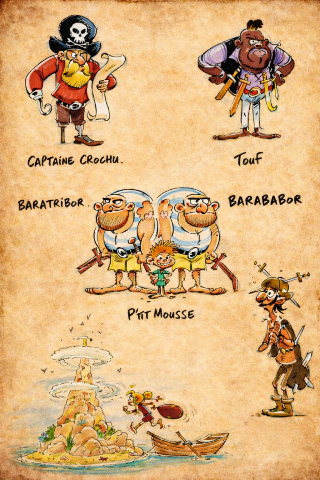 CAPTAiNE CROCHU. BARABABOR P'TIT MOUSSE