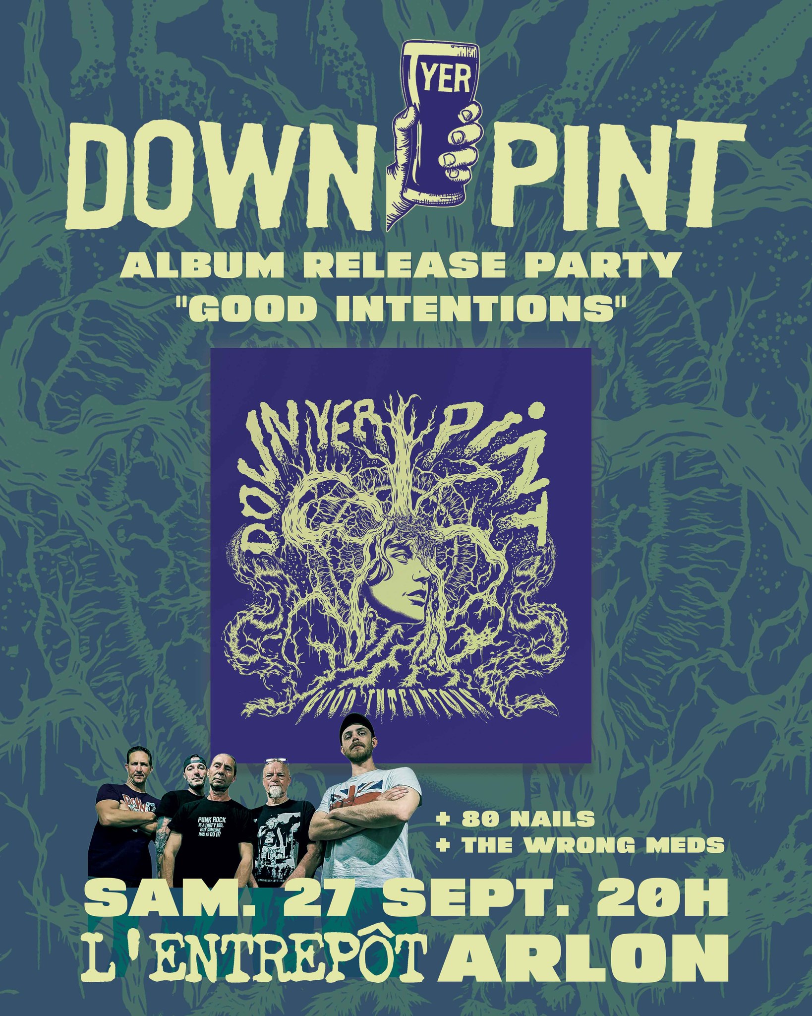 Release of Good Intentions debut album by Down Yer Pint Ulule