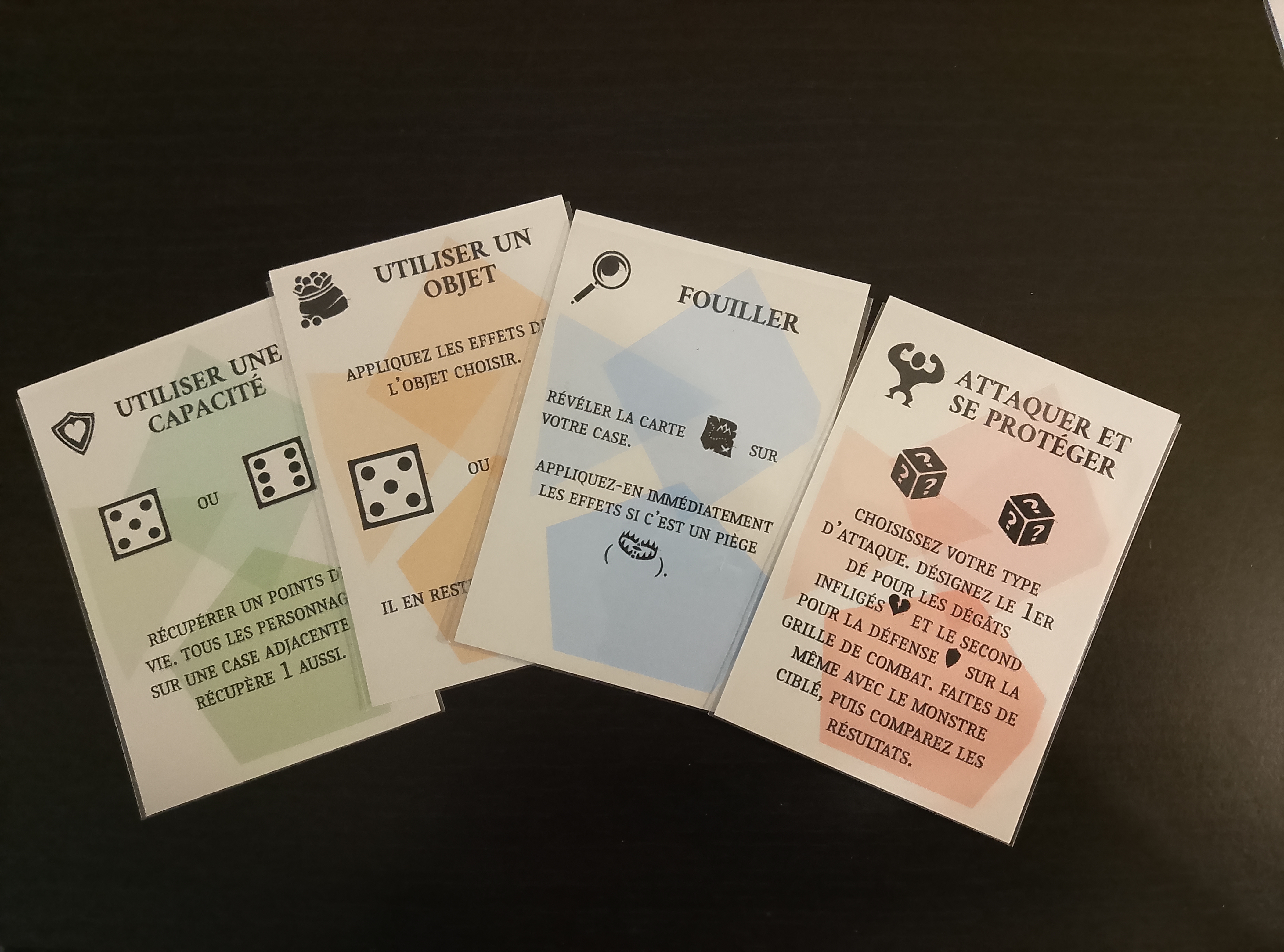 UTILISER UN FOUILLER EFFETS RÉVÉLER LA CARTE SUR ? VOTRE CASE. ? LES EFFETS SI C'EST UN PIÈGE D'ATTAQUE. DÉ DÉSIGNEZ TYPE LE 1ER CHOISISSEZ VOTRE APPLIQUEZ-EN IMMÉDIATEMENT ). GRILLE POUR INFLIGÉS LA DÉFENSE ET LE SECOND POUR LES DÉGÂTS MÊME DE COMBAT. FAITES SUR LA DE IL EN REST PUIS RÉSULTATS. COMPAREZ LES AVEC LE MONSTRE