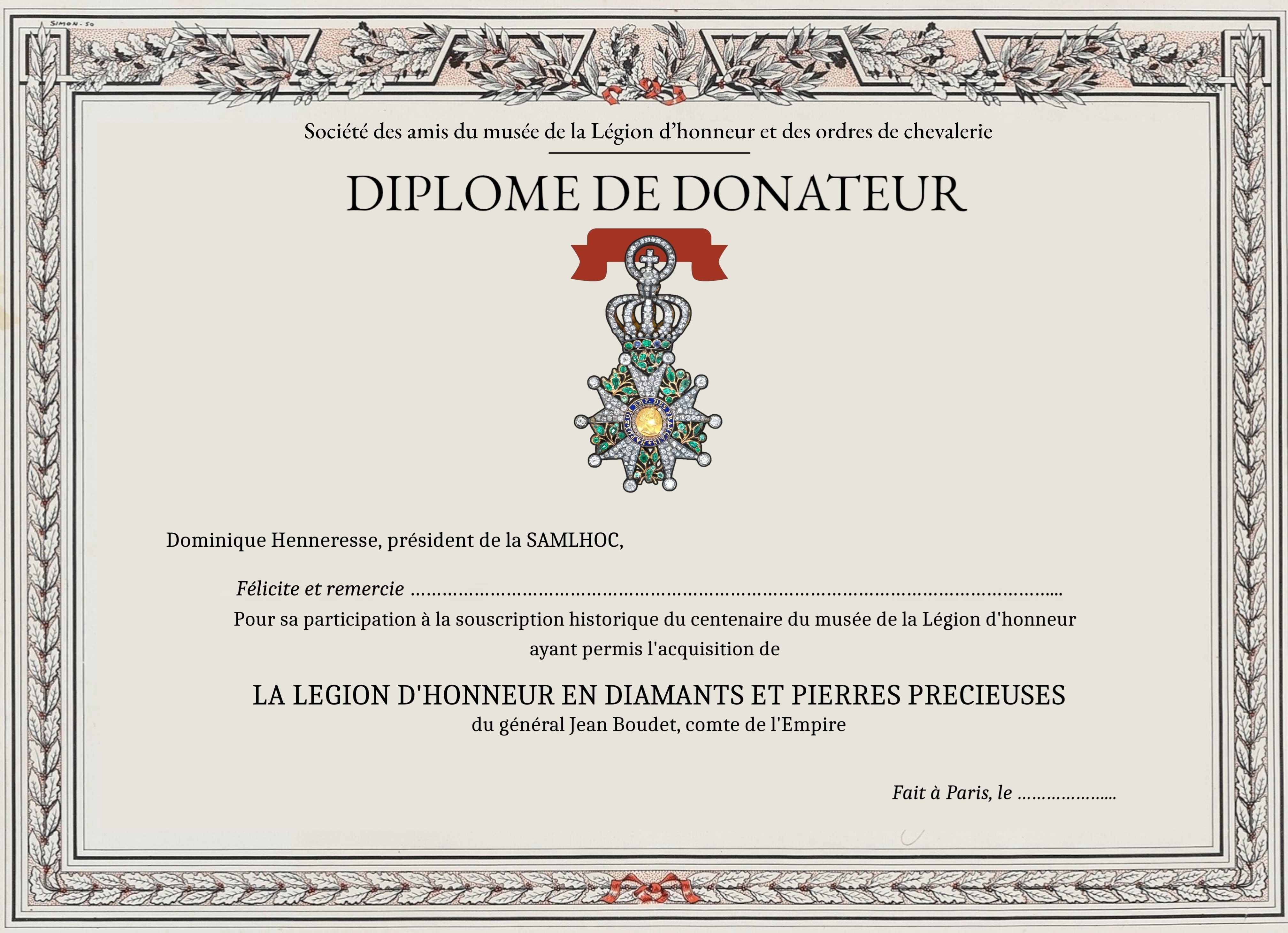 LA LEGION D'HONNEUR Par Bonneville De Marsangy - Ducourtial 1970, éd. Originale