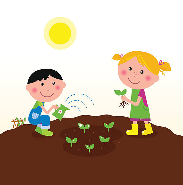 Ensemble d'Outils de Jardin pour Enfants avec Sac, Râteau, Pelle, Ensemble de Jardinage, Arrosage des Enfants