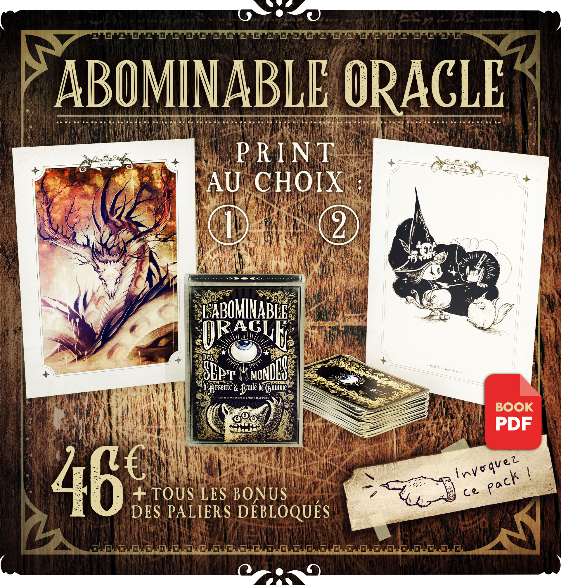 ABOMINABLE ORACLE PRINT AU CHOIX 2 SEPT M MONDES rsenic & PAR BOOK PDF pack ce + TOUS LES BONUS DES PALIERS
