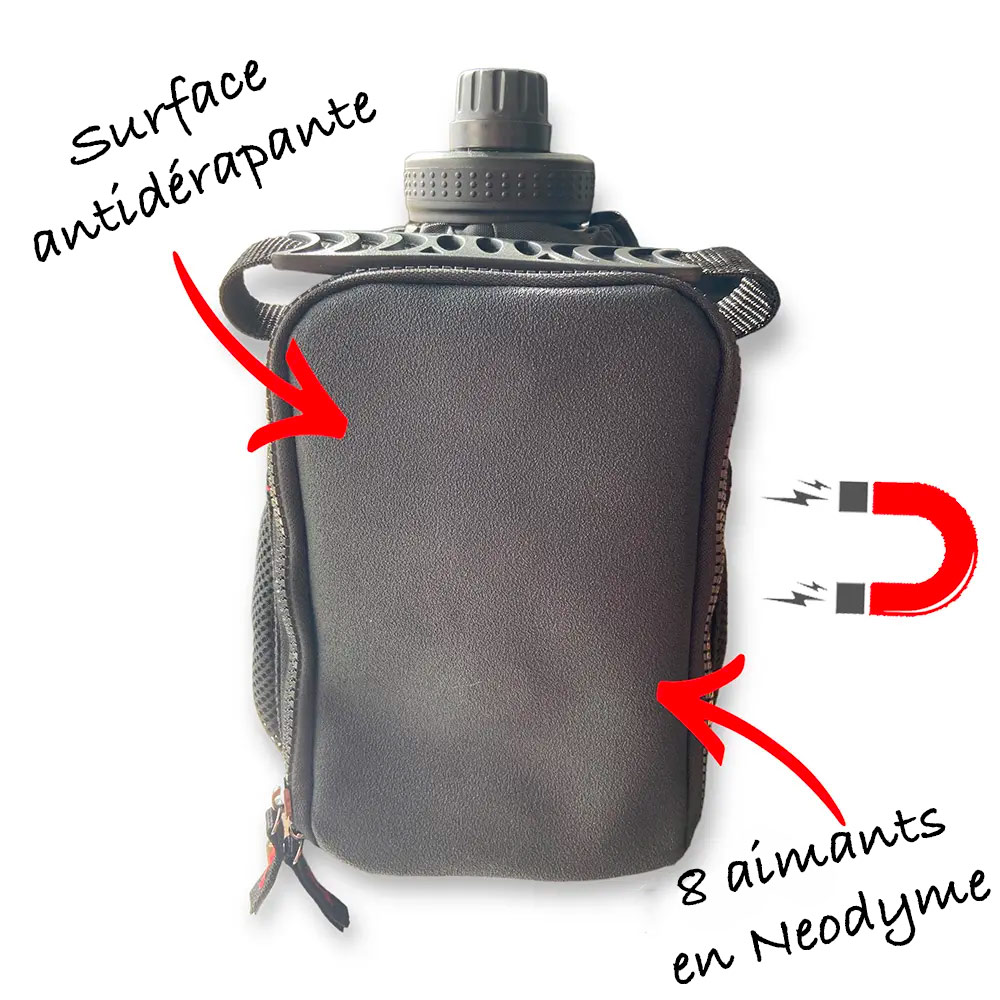 Sac De Sport Magnétique Compact - Porte-Gourde Aimanté Pour Salle De