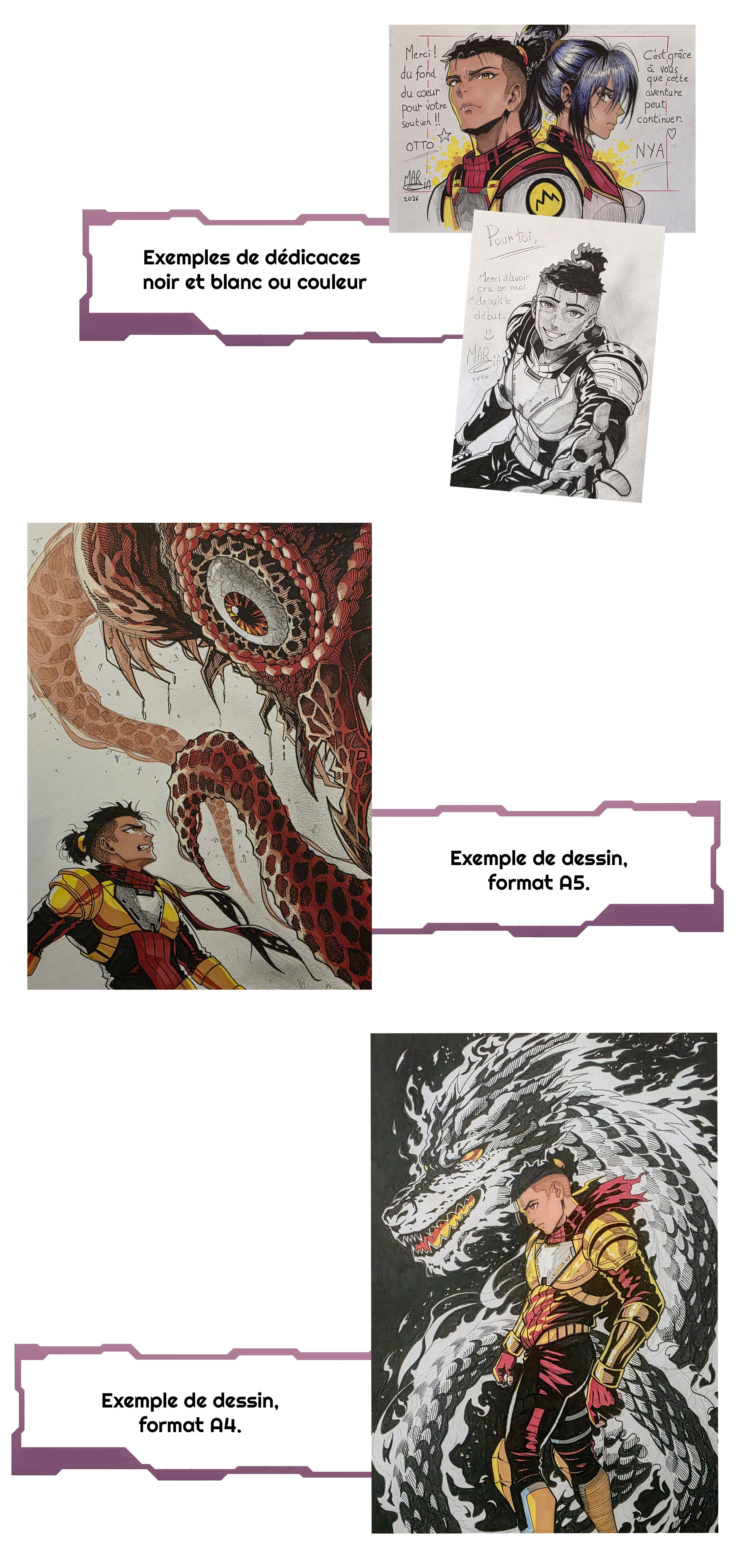 Merci du fond à que cette du coeur aventure pour votre peut soutien !! OTTO NYA MAR 2026 toi Exemples de dédicaces noir et blanc ou couleur Merci d'avoir en moi depuis MAR 2026 Exemple de dessin, format A5. Exemple de dessin, format A4.