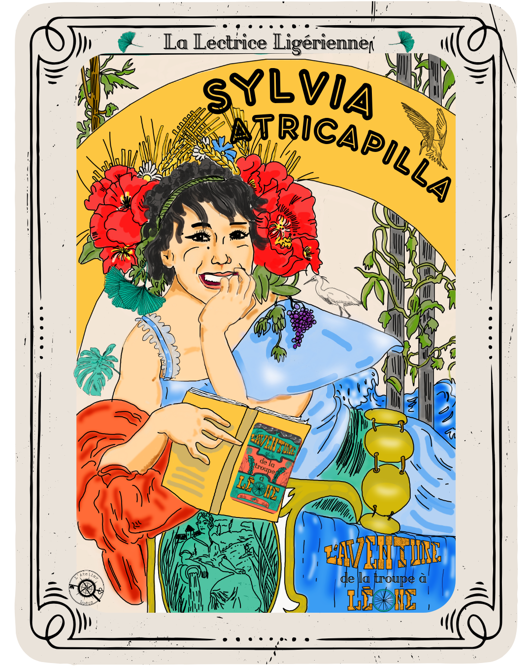 La Lectrice SYLVIA TRICAPILLA de la troupe a LE