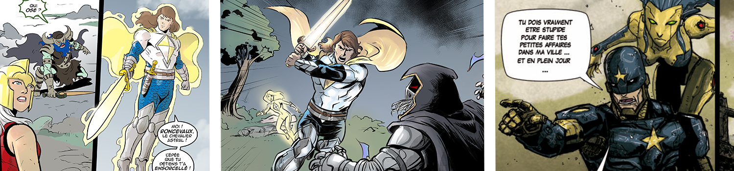 OSE TU DOIS VRAIMENT ETRE STUPIDE POUR FAIRE TES PETITES AFFAIRES DANS MA VILLE ET EN PLEIN JOUR ... MOI LE CHEVALIER ASTRAL QUE TU T'A ENSORCELLE /