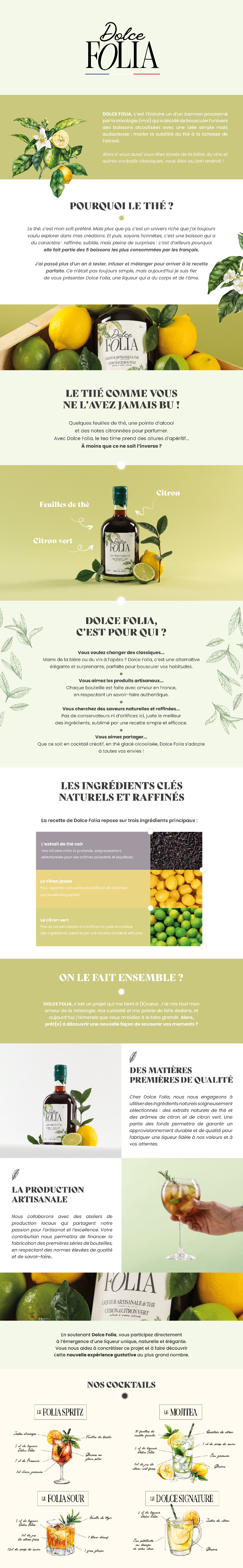 Liqueur Dolce Folia, Le thé comme vous ne l’avez jamais bu.