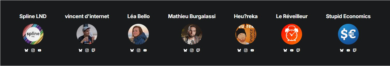 Spline LND vincent d'internet Léa Bello Mathieu Burgalassi Heu?reka Le Réveilleur Stupid Economics eu spline Ind. re Finance nomie $€