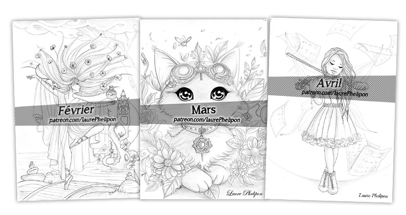 Avril patreon.com laurePhelipon Février Mars patreon.com/laurePhelipon patreon.com/laurePhelipon Laure Phelipon