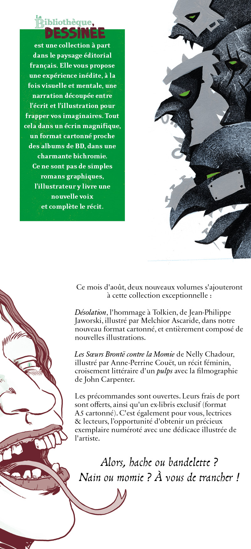 Nains ou Momie ? Deux romans graphiques à précommander