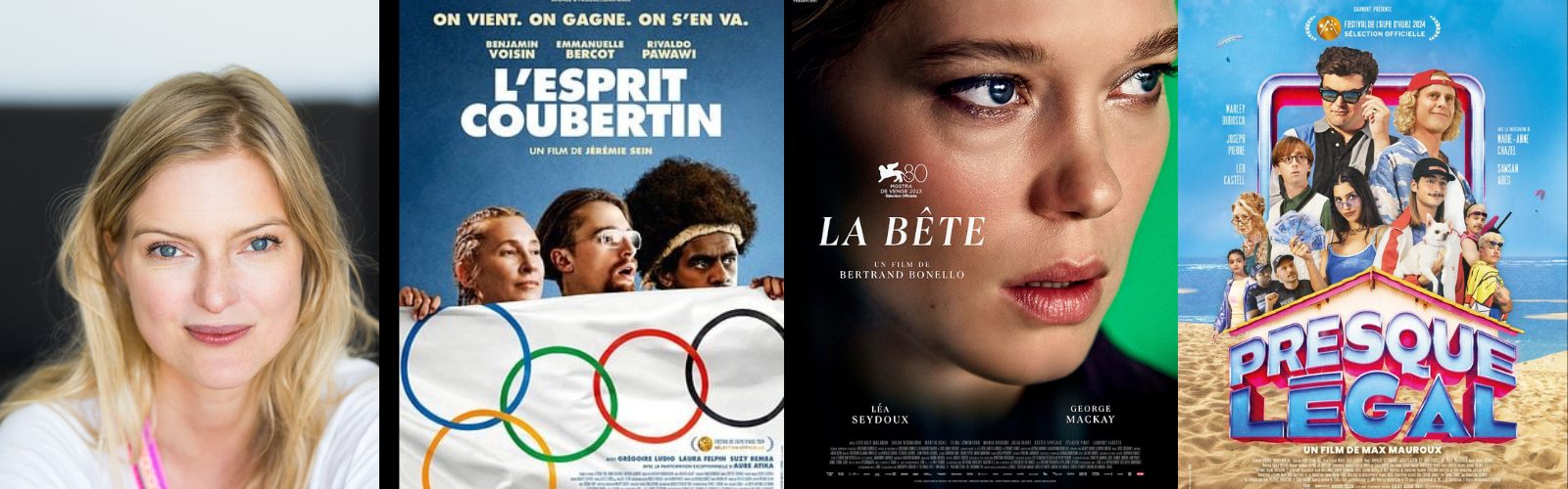 ON VIENT. ON GAGNE. ON S'EN VA. BENJAMIN EMMANUELLE RIVALDO VOISIN BERCOT PAWAWI L'ESPRIT COUBERTIN UN FILM DE SEIN LA BÊTE UN FILM DE BERTRAND BONELLO GEORGE SEYDOUX MACKAY MAUROUX LAURA FELPIN SUIT BEMBA